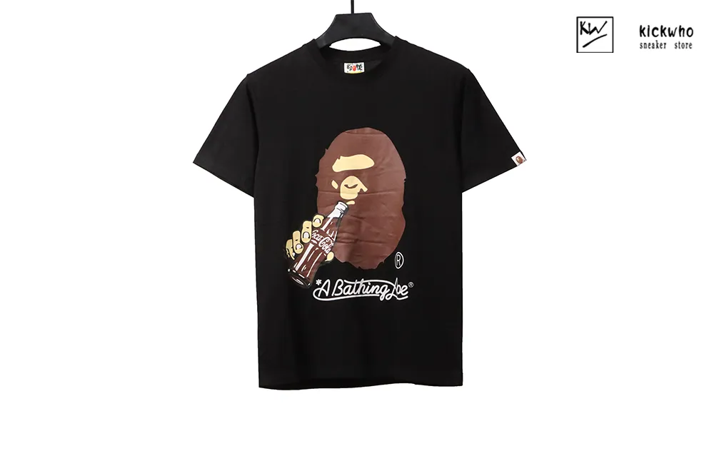 bape x coca-co t-shirt black