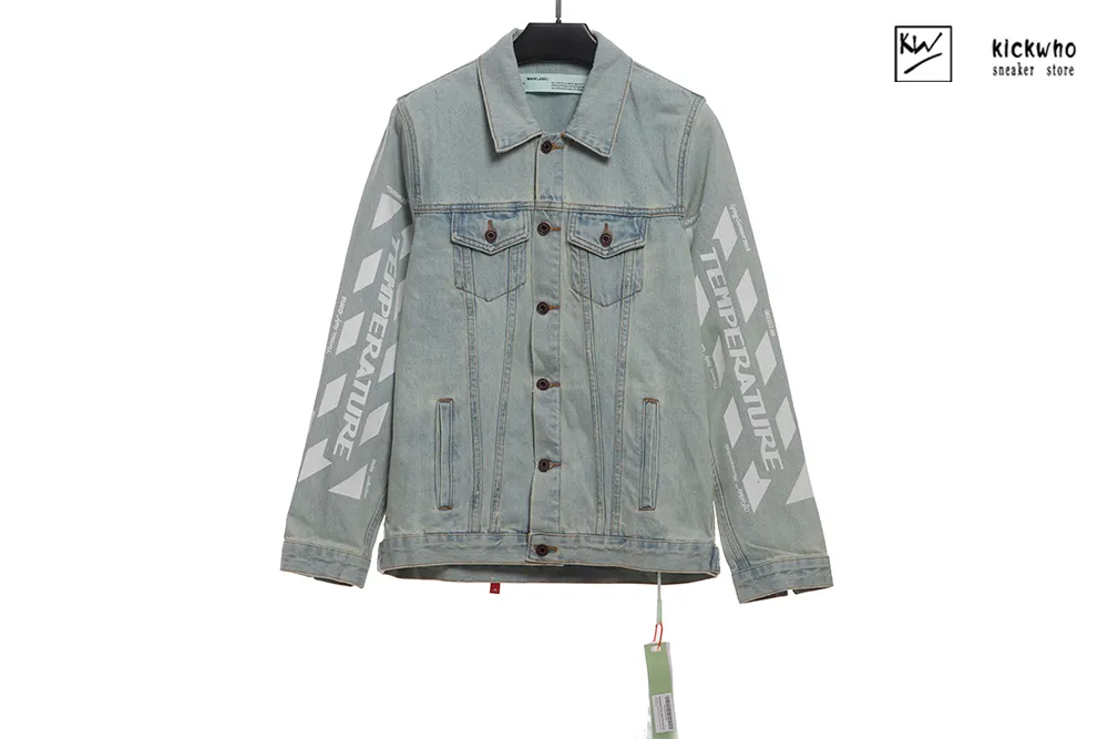 offwhite arrow zebra denim jacket