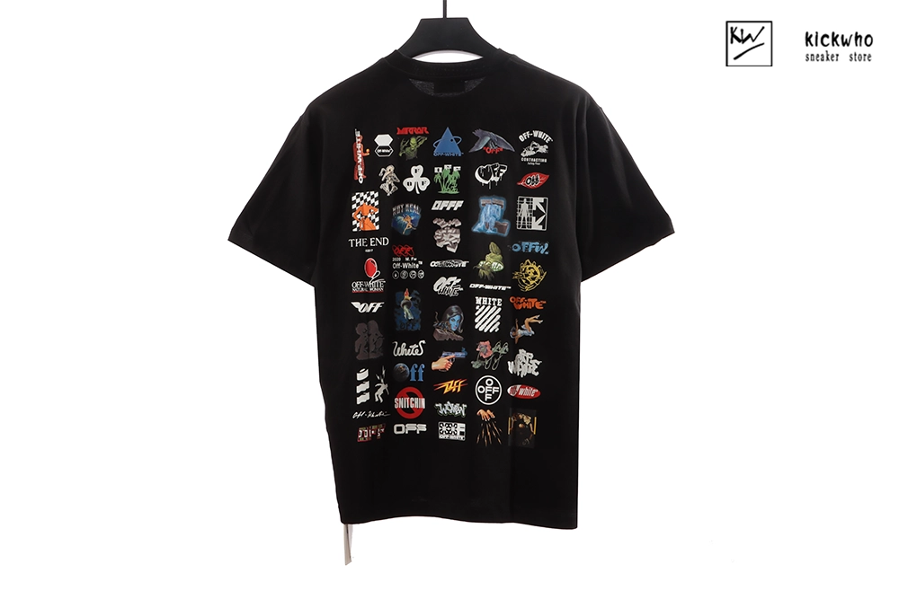 offwhite multiple icons t-shirt black