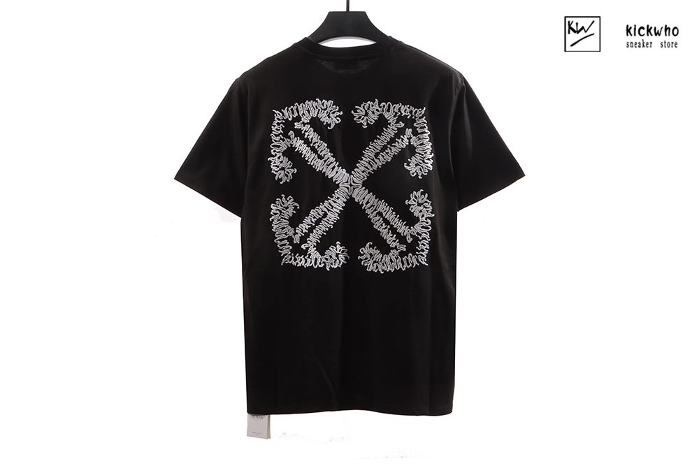 offwhite embroidered arrows t-shirt black