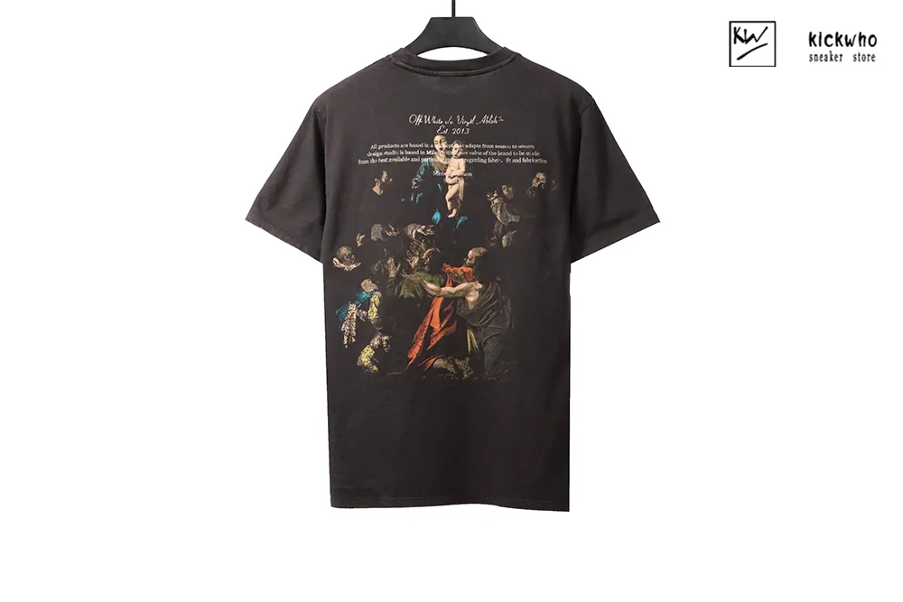 offwhite religious oil painting t-shirt