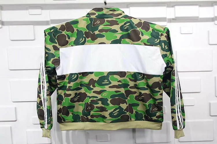 bape x Ad*s jacket camouflage green