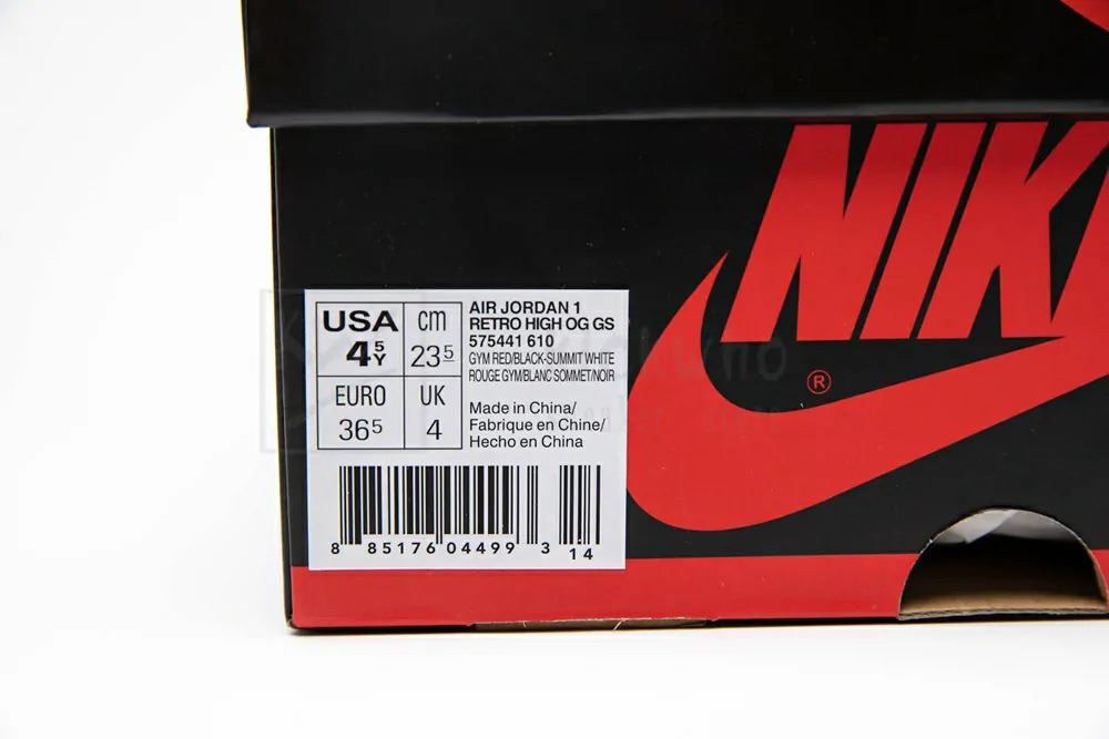 air jordan 1 retro high og gs bred 575441 610