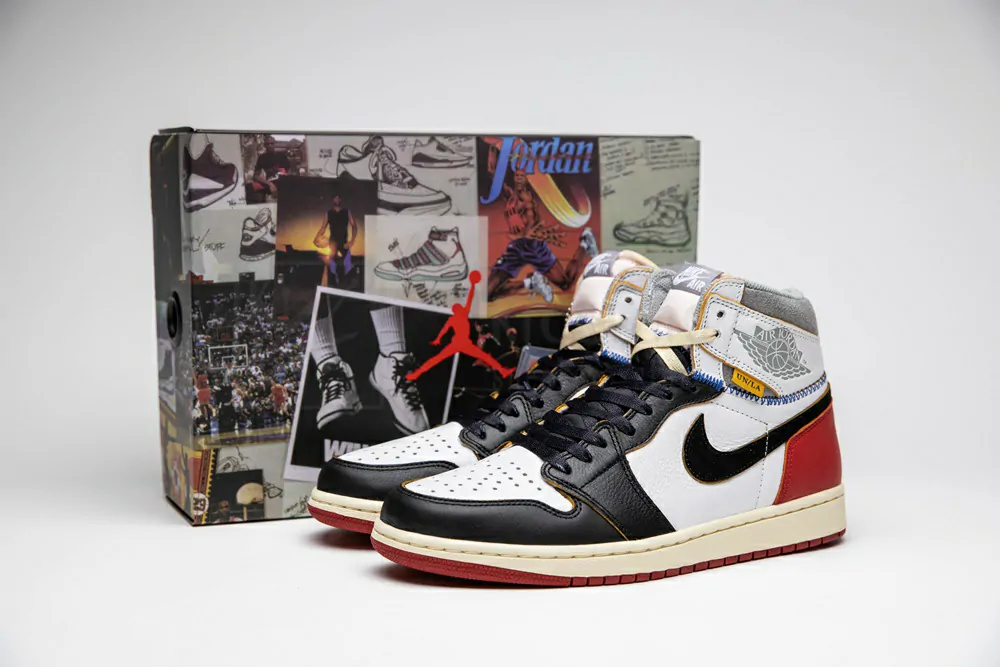 union x air jordan 1 retro high ”black toe” godkiller 2.0 bv1300 106