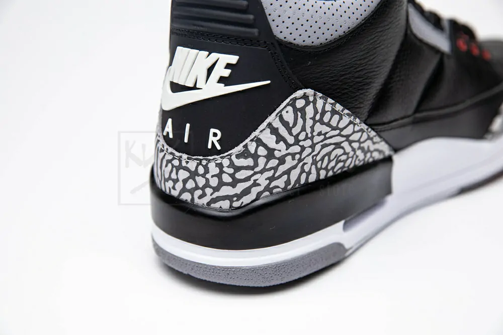 air jordan 3 black cement "godkiller" 854262 001