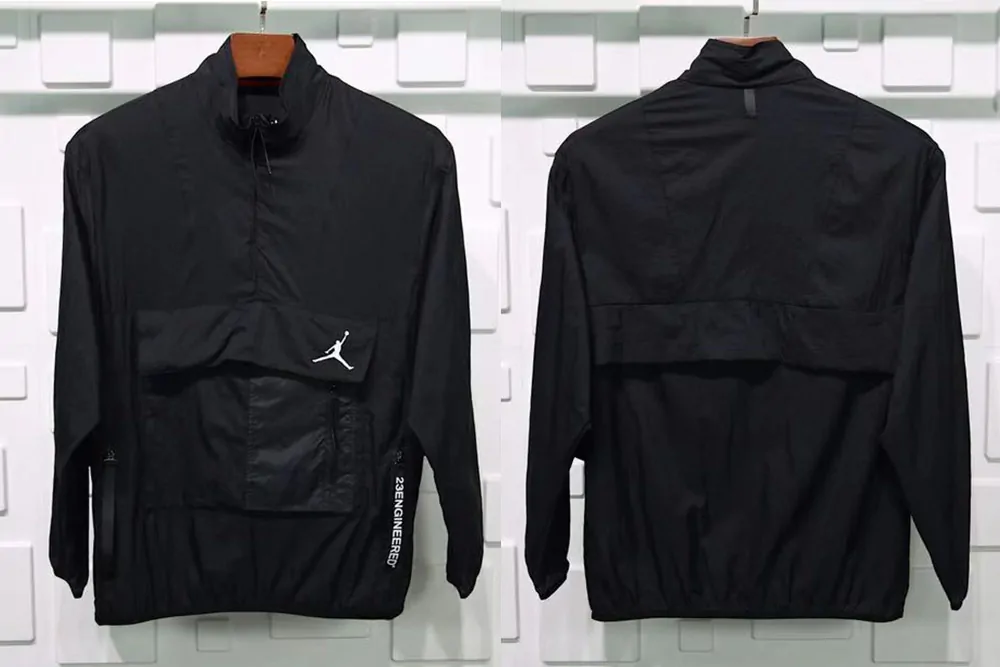 jordan suntan-proof windbreaker black