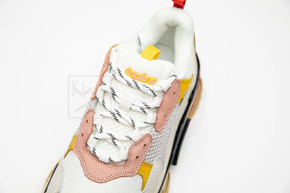 balenciaga triple s trainer pink yellow 524038 w09o5 9035