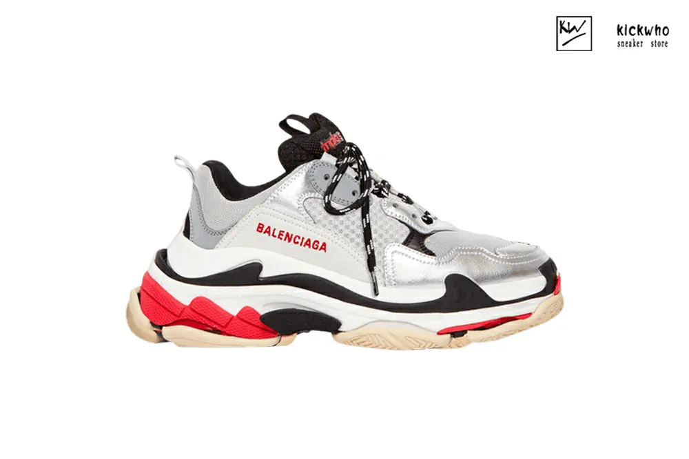 balenciaga triple s trainer black and silver 512175 w09o3 1081