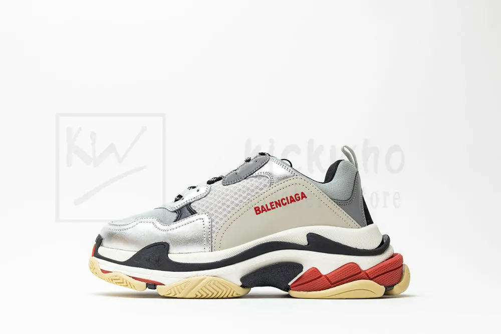 balenciaga triple s trainer black and silver 512175 w09o3 1081