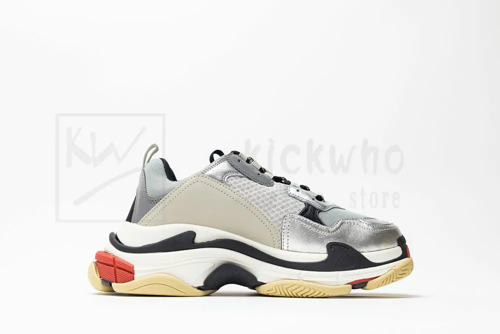 balenciaga triple s trainer black and silver 512175 w09o3 1081