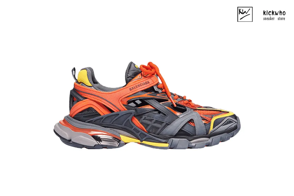 balenciaga track 2 trainer ''orange black'' 568614 w2gn3 7560