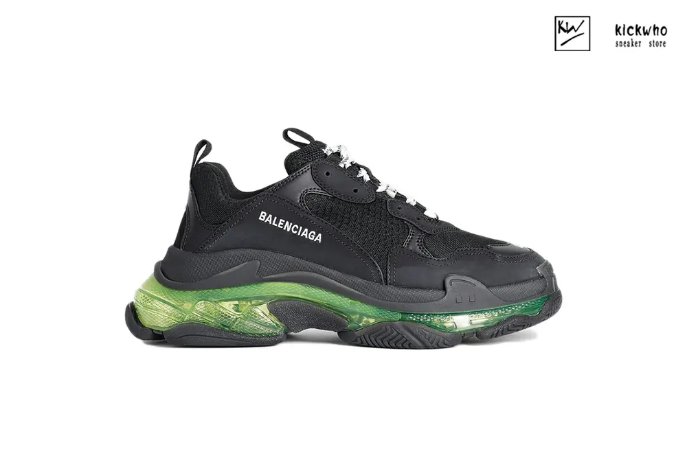 balenciaga triple s trainer black green