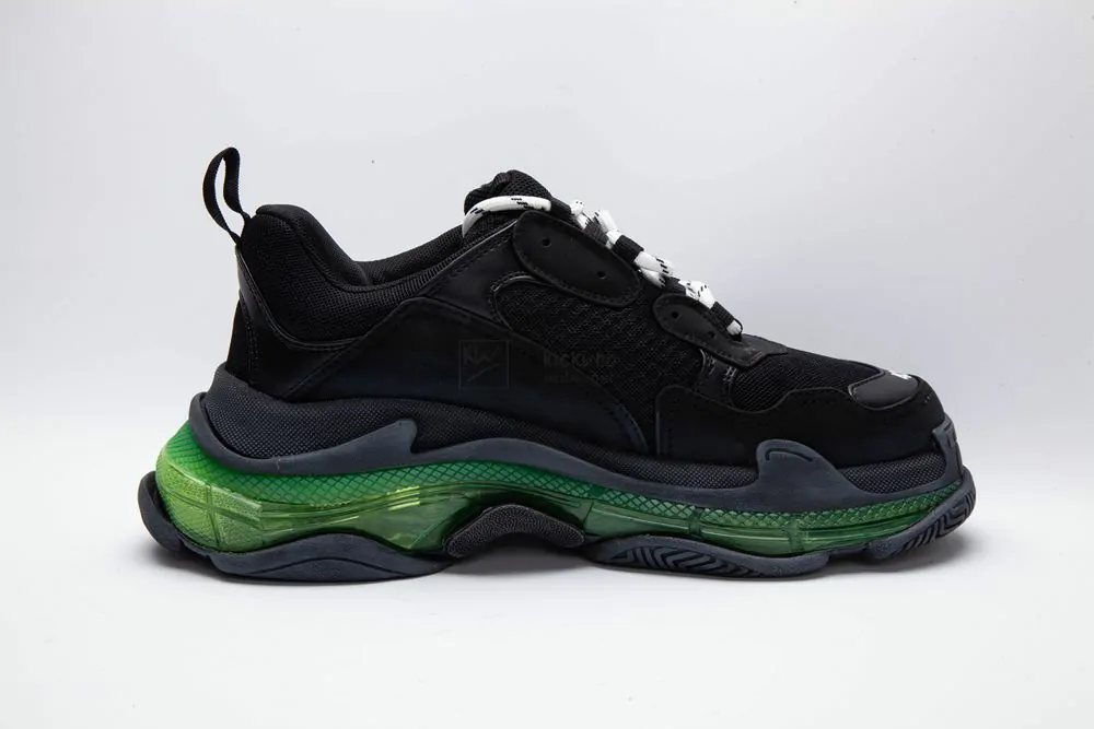 balenciaga triple s trainer black green