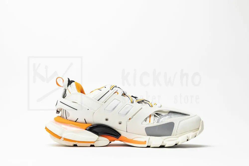 balenciaga track trainer "black grey orange" with led