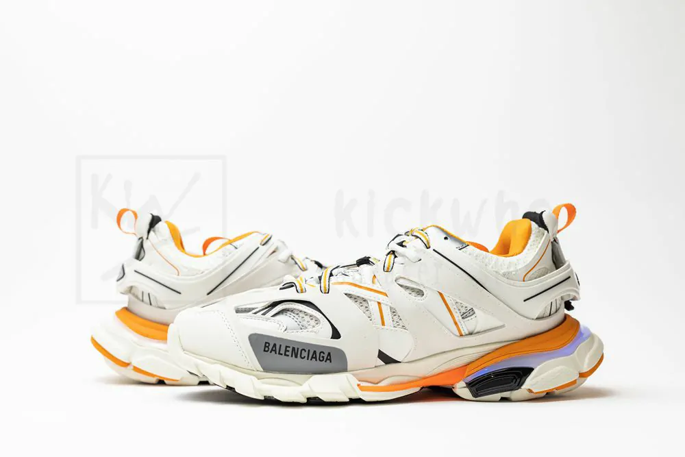 balenciaga track trainer "black grey orange" with led