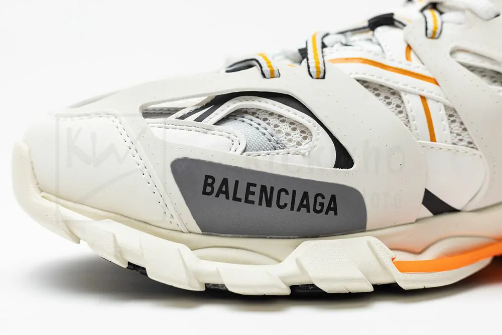 balenciaga track trainer "black grey orange" with led