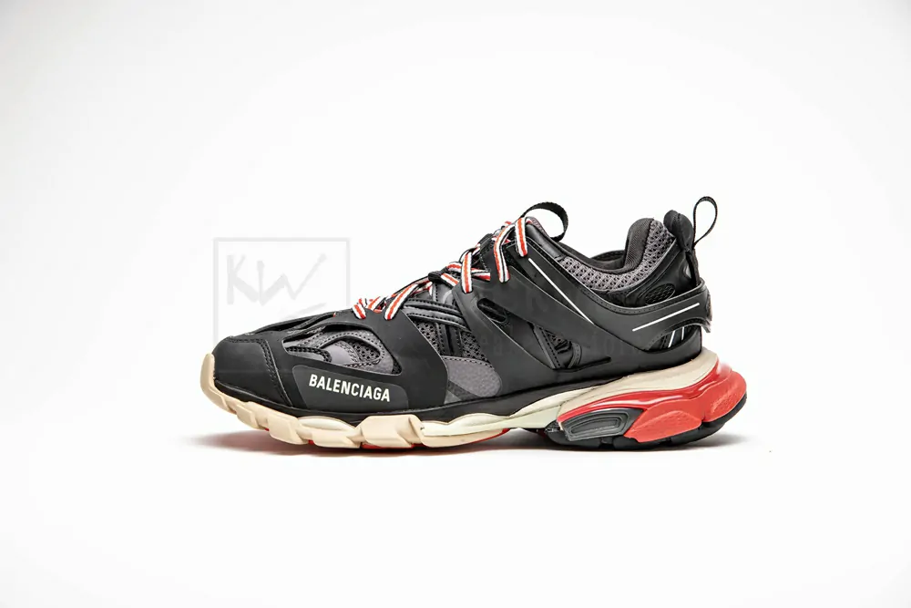 balenciaga sneaker tess.s.gomma maille black red 542023 w1gb6 1002