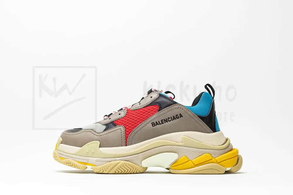 balenciaga triple s trainer yellow blue red "godkiller" 483513w06e34365