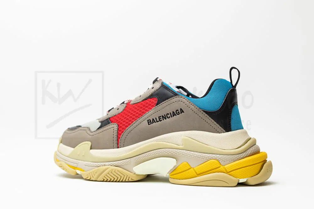 balenciaga triple s trainer yellow blue red "godkiller" 483513w06e34365