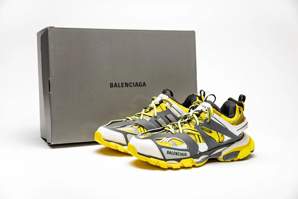 balenciaga sneaker tess.s.gomma maille yellow grey 542023 w1gb1 7184