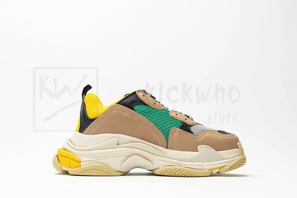 balenciaga triple s trainer yellow yellow green "godkiller" 516440 w09o2 7070