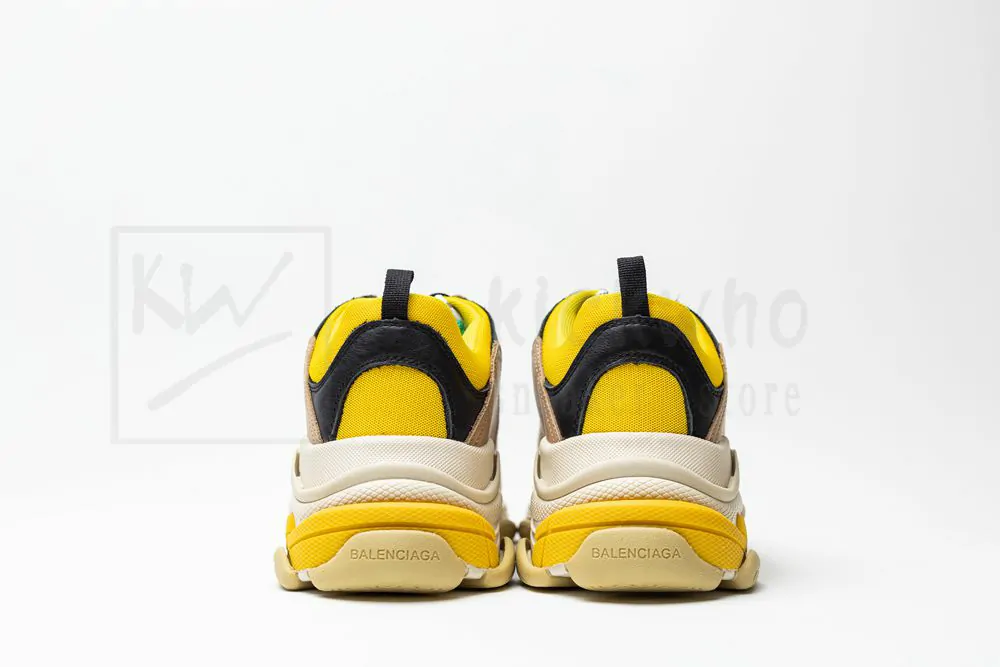 balenciaga triple s trainer yellow yellow green "godkiller" 516440 w09o2 7070