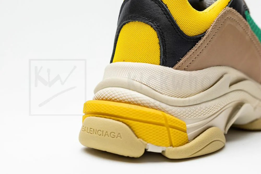 balenciaga triple s trainer yellow yellow green "godkiller" 516440 w09o2 7070