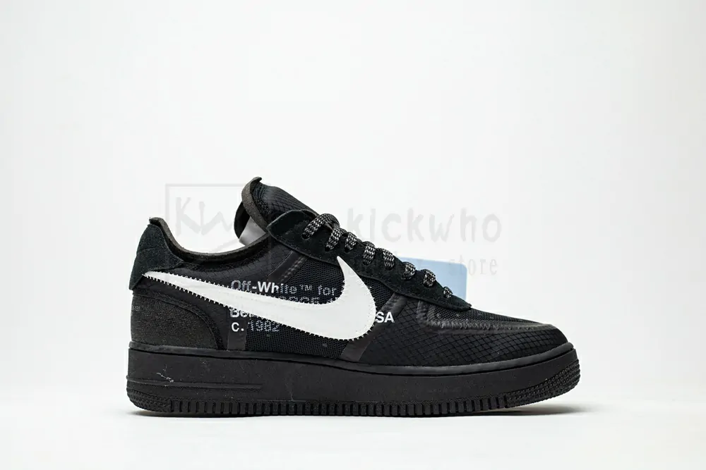 off-white x air force 1 low black godkiller