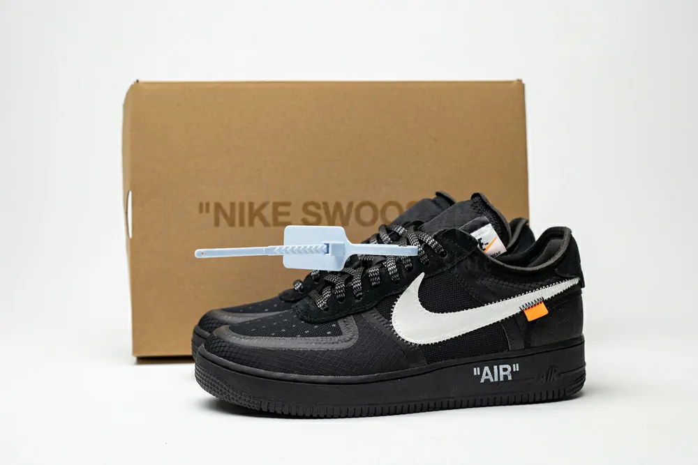 off-white x air force 1 low black godkiller