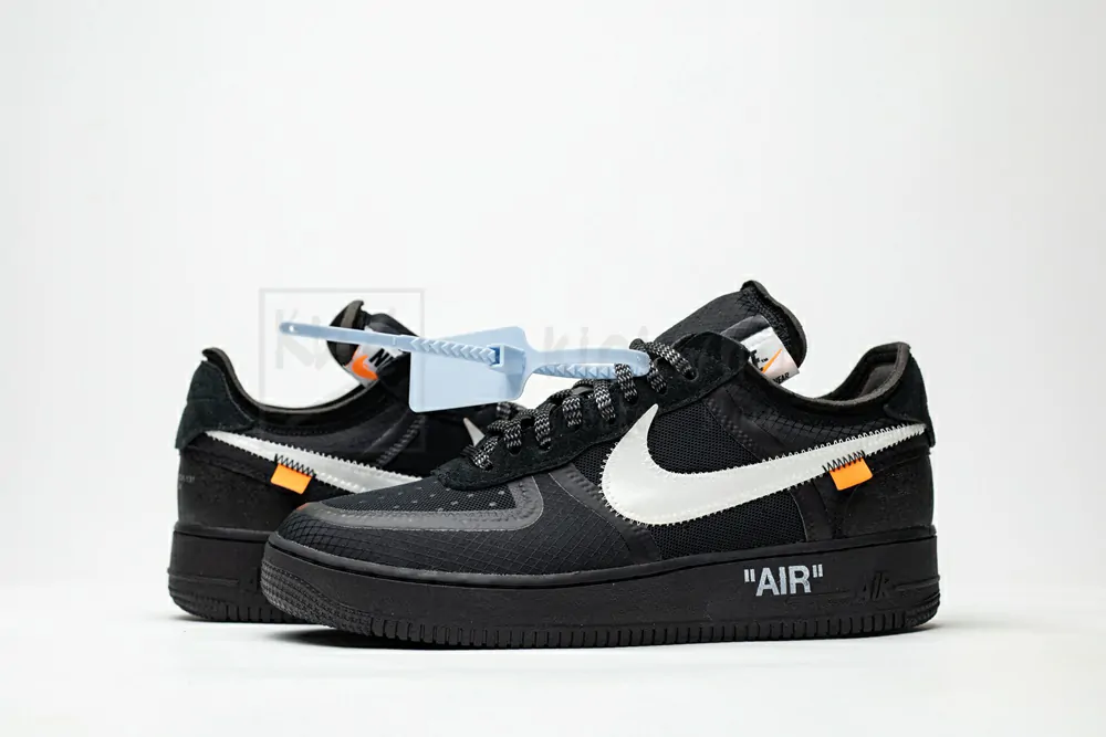 off-white x air force 1 low black godkiller