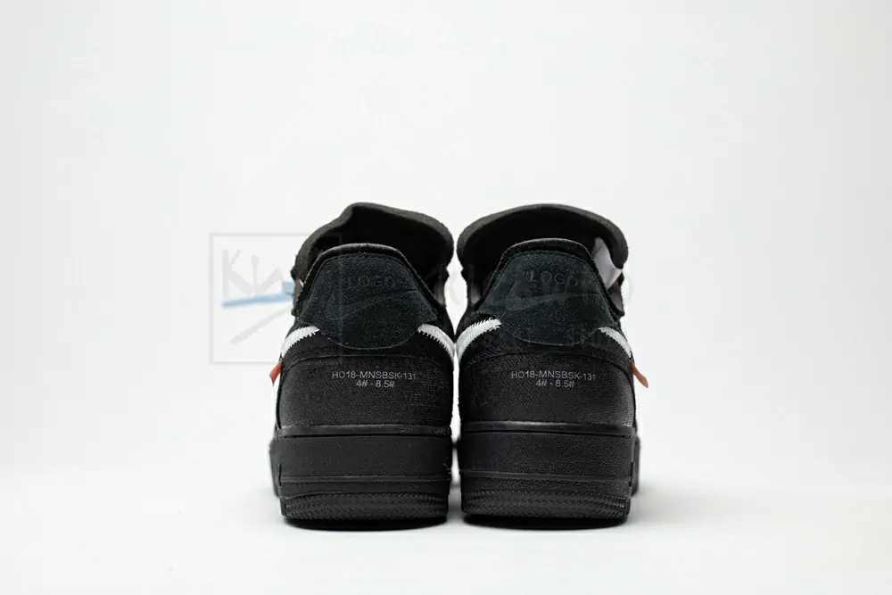 off-white x air force 1 low black godkiller