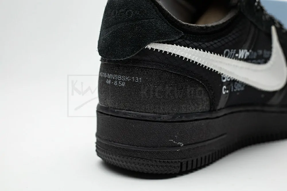 off-white x air force 1 low black godkiller