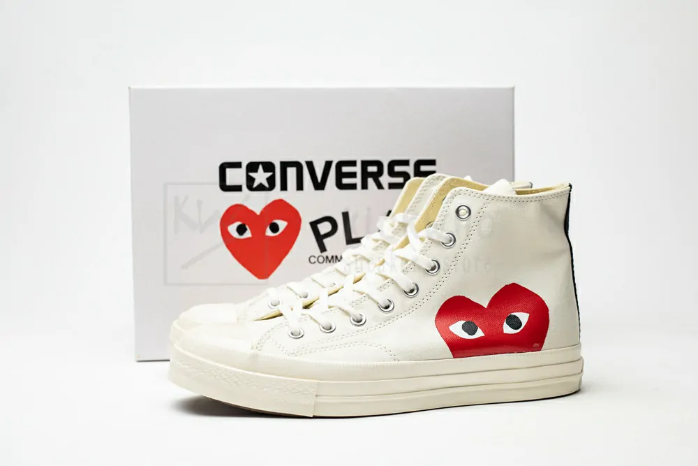 cdg play x converse 1970s bigger by a yard high help rice white 150205c