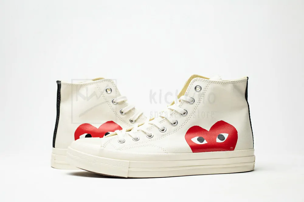 cdg play x converse 1970s bigger by a yard high help rice white 150205c