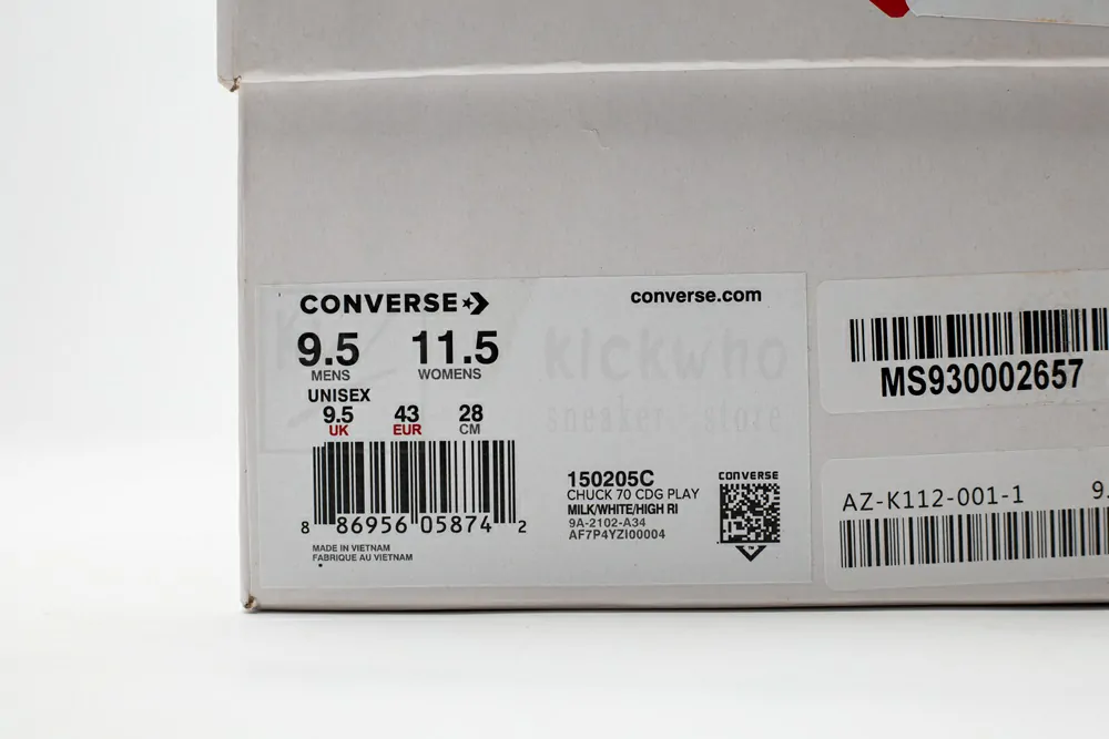 cdg play x converse 1970s bigger by a yard high help rice white 150205c