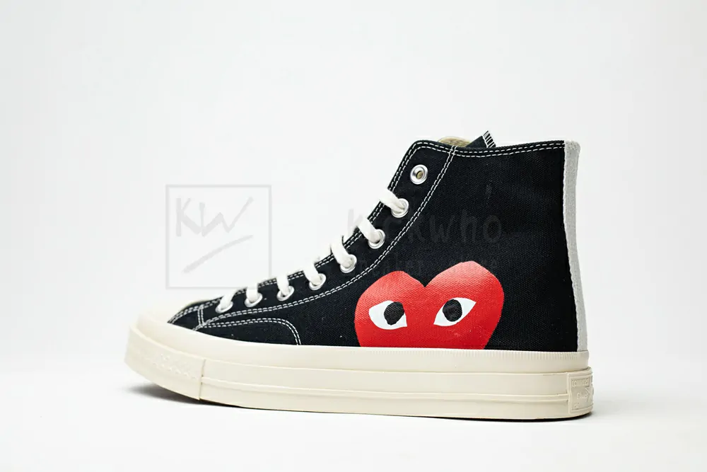 cdg play x converse 1970s bigger by a yard high help black 150204c