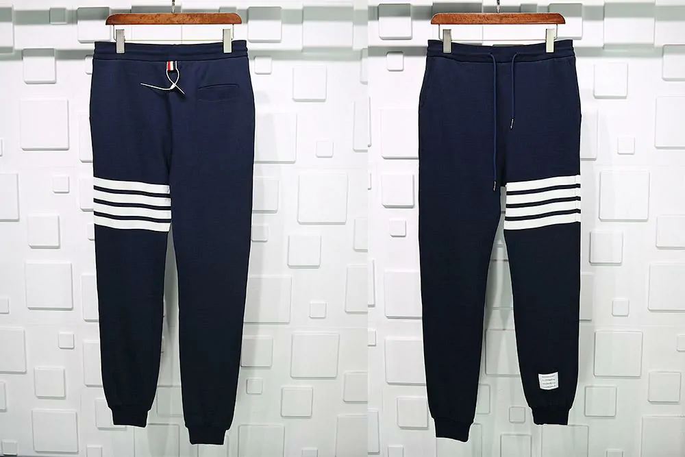 thom browne 4-bars pants blue